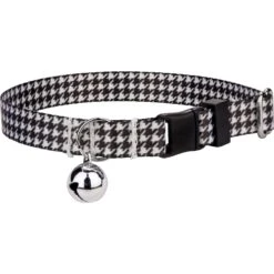 Country Brook Design Houndstooth Polyester Breakaway Cat Collar With Bell