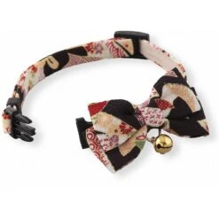 Necoichi Chirimen Kimono Bow Tie Breakaway Cat Collar With Bell -Blue Buffalo Shop 205968 PT3. AC SS1800 V1606871530