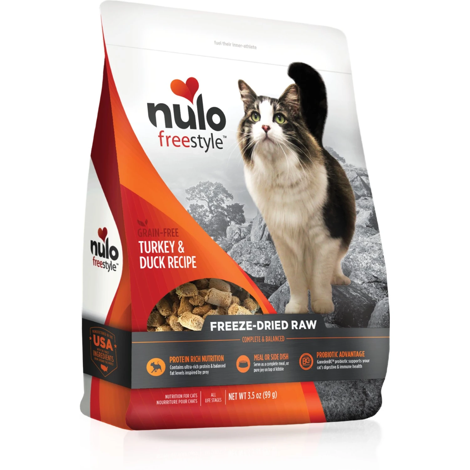 Nulo FreeStyle Turkey & Duck Recipe Freeze-Dried Raw Cat Food 3 Nulo FreeStyle Turkey & Duck Recipe Freeze-Dried Raw Cat Food
