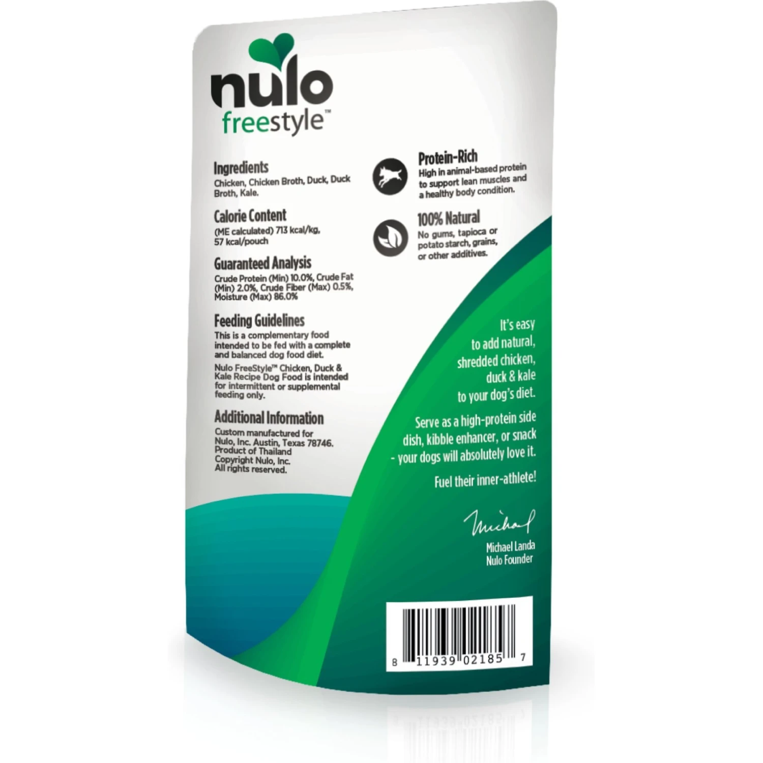 Nulo FreeStyle Chicken, Duck, & Kale In Broth Dog Food Topper 4 Nulo FreeStyle Chicken, Duck, & Kale In Broth Dog Food Topper - Image 2