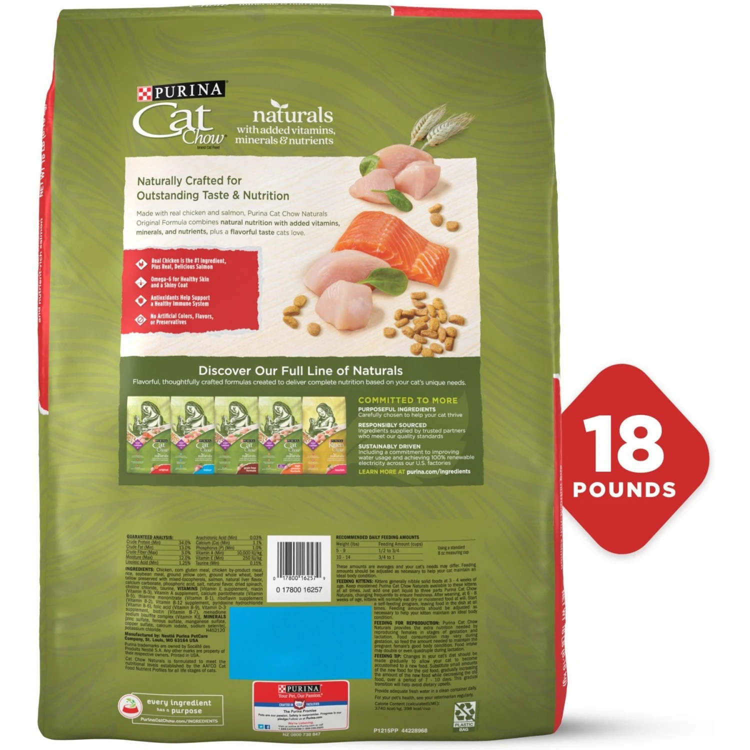 Purina Cat Chow Naturals Original With Added Vitamins, Minerals & Nutrients Dry Cat Food 4 Purina Cat Chow Naturals Original With Added Vitamins, Minerals & Nutrients Dry Cat Food - Image 2