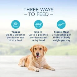 Blue Buffalo Delectables Chicken & Beef Dinner Variety Pack Grain-Free Wet Dog Food Topper, 3-oz Pouches, Case Of 12 -Blue Buffalo Shop 212235 PT4. AC SS1800 V1579544890