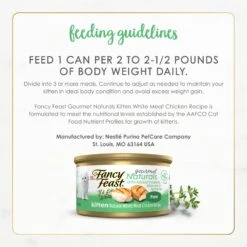 Fancy Feast Gourmet Naturals White Meat Chicken Recipe Grain-Free Pate Kitten Canned Cat Food, 3-oz Can, Case Of 12 18 Fancy Feast Gourmet Naturals White Meat Chicken Recipe Grain-Free Pate Kitten Canned Cat Food, 3-oz Can, Case Of 12 -Blue Buffalo Shop 214807 PT7. AC SS1800 V1677102400