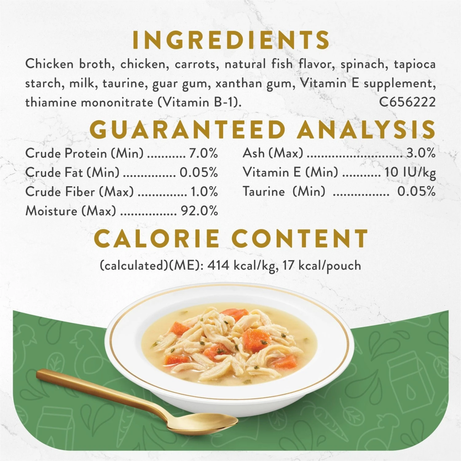 Fancy Feast Senior Creamy With Chicken & Vegetables In Broth Cat Food Complement & Topper, 1.4-oz Pouch, Case Of 16 6 Fancy Feast Senior Creamy With Chicken & Vegetables In Broth Cat Food Complement & Topper, 1.4-oz Pouch, Case Of 16 - Image 4