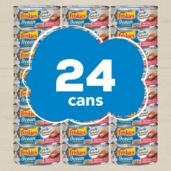 Friskies Ocean Favorites Meaty Bits Salmon, Shrimp & Brown Rice Wet Cat Food, 5.5-oz Can, Case Of 24 12 Friskies Ocean Favorites Meaty Bits Salmon, Shrimp & Brown Rice Wet Cat Food, 5.5-oz Can, Case Of 24 -Blue Buffalo Shop 215186 PT1. AC SS1800 V1700160619