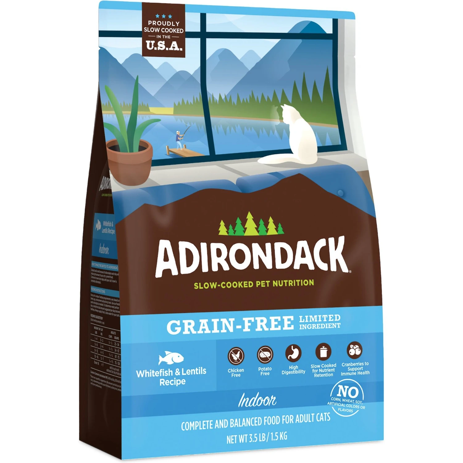 Adirondack Limited Ingredient Whitefish & Lentils Recipe Grain-Free Indoor Dry Cat Food 3 Adirondack Limited Ingredient Whitefish & Lentils Recipe Grain-Free Indoor Dry Cat Food