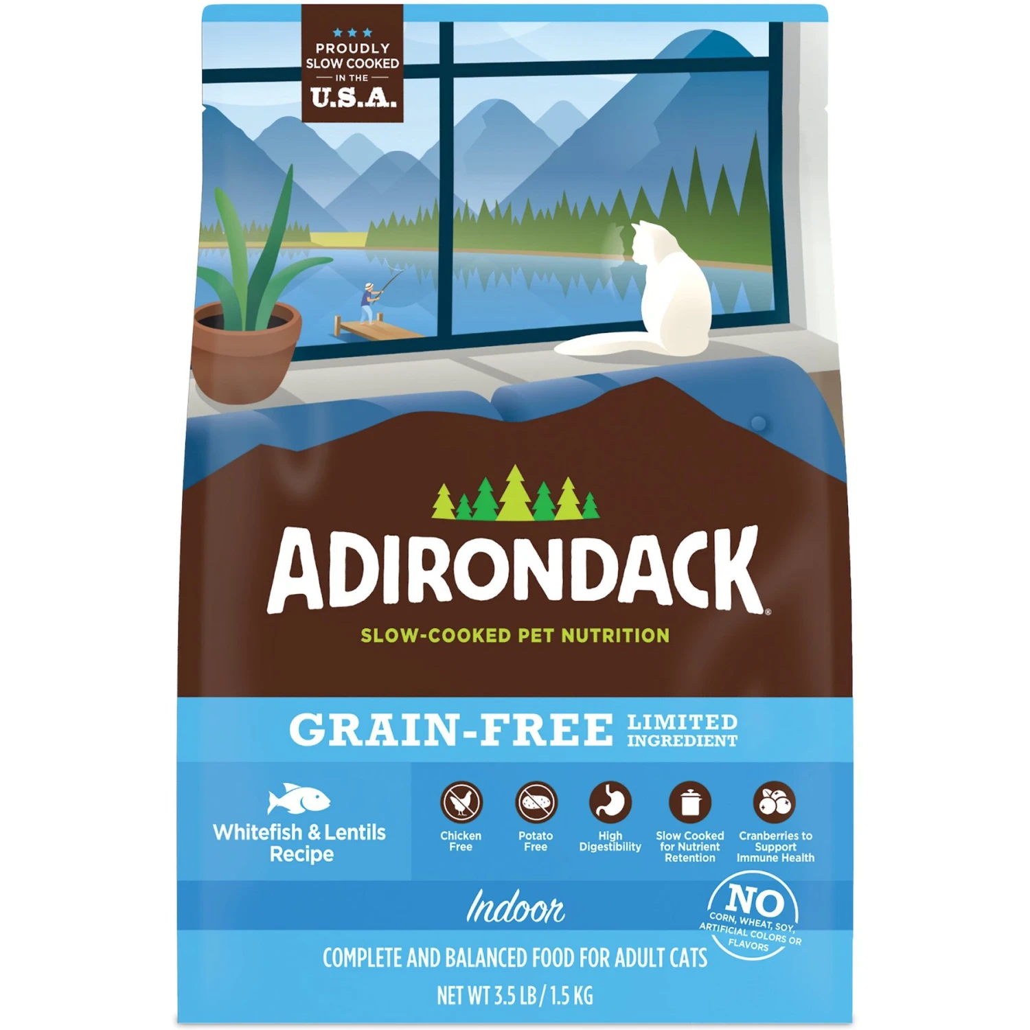 Adirondack Limited Ingredient Whitefish & Lentils Recipe Grain-Free Indoor Dry Cat Food 4 Adirondack Limited Ingredient Whitefish & Lentils Recipe Grain-Free Indoor Dry Cat Food - Image 2