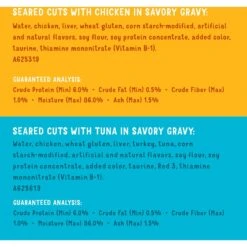 Friskies Lil' Grillers Seared Cuts With Chicken & Tuna In Gravy Variety Pack Wet Cat Food, 1.55-oz Pouch, Case Of 18 14 Friskies Lil' Grillers Seared Cuts With Chicken & Tuna In Gravy Variety Pack Wet Cat Food, 1.55-oz Pouch, Case Of 18 -Blue Buffalo Shop 215382 PT3. AC SS1800 V1700156775
