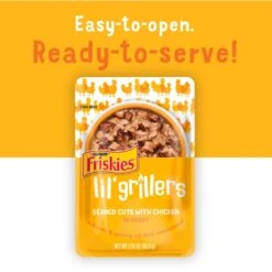 Friskies Lil' Grillers Seared Cuts With Chicken & Tuna In Gravy Variety Pack Wet Cat Food, 1.55-oz Pouch, Case Of 18 17 Friskies Lil' Grillers Seared Cuts With Chicken & Tuna In Gravy Variety Pack Wet Cat Food, 1.55-oz Pouch, Case Of 18 -Blue Buffalo Shop 215382 PT6. AC SS1800 V1700160480
