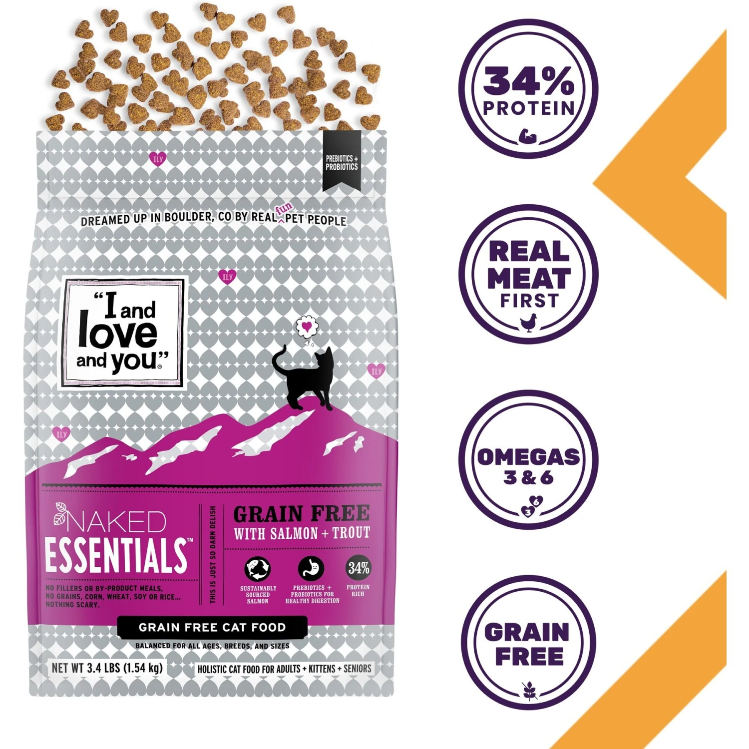 I And Love And You Naked Essentials Salmon & Trout Recipe Grain-Free Dry Cat Food 4 I And Love And You Naked Essentials Salmon & Trout Recipe Grain-Free Dry Cat Food - Image 2