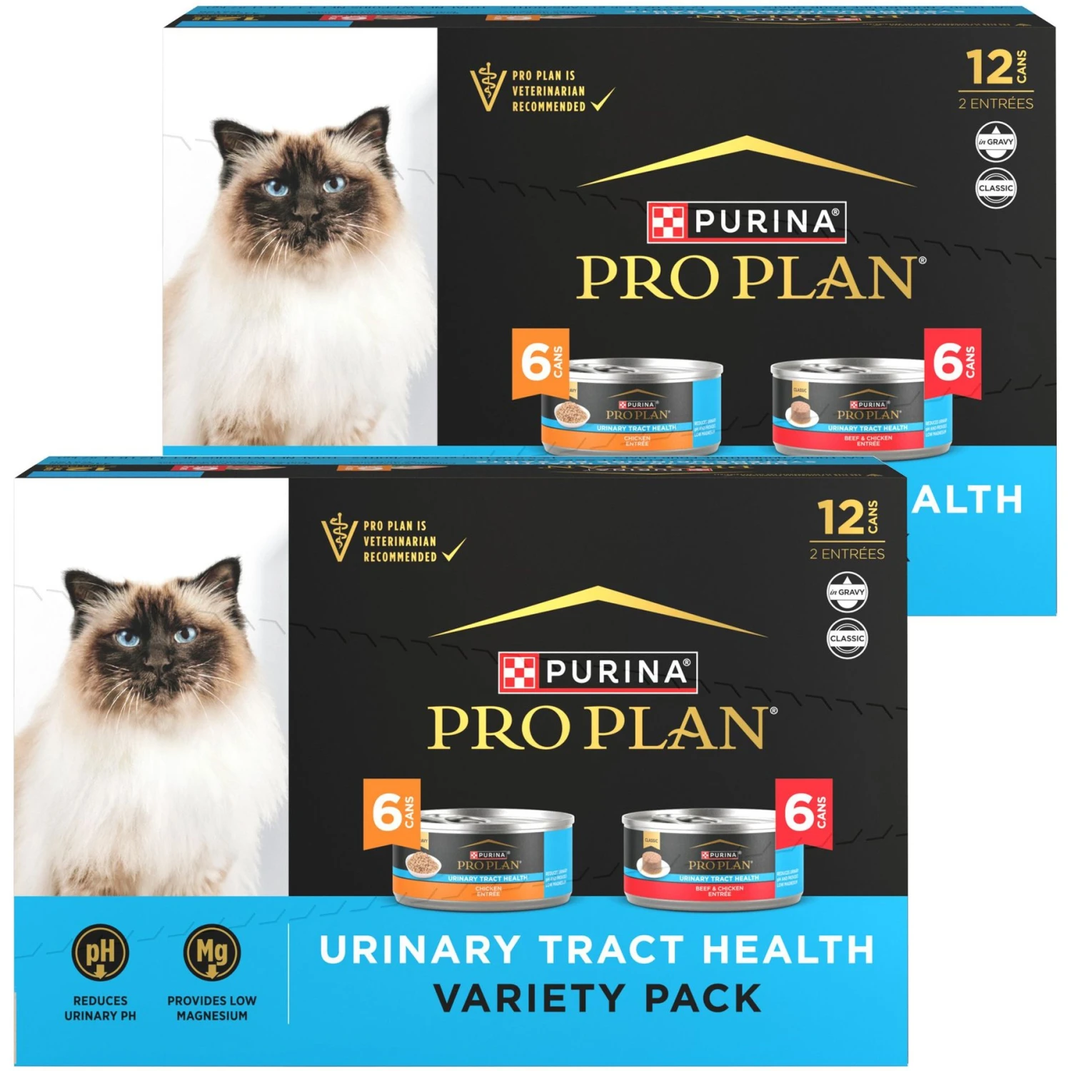 Purina Pro Plan Urinary Tract Health Focus Chicken & Beef & Chicken Variety Pack Cat Food 3 Purina Pro Plan Urinary Tract Health Focus Chicken & Beef & Chicken Variety Pack Cat Food