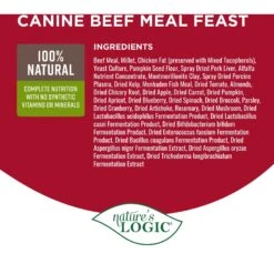 Nature's Logic Canine Beef Meal Feast All Life Stages Dry Dog Food -Blue Buffalo Shop 217988 PT3. AC SS1800 V1703016739