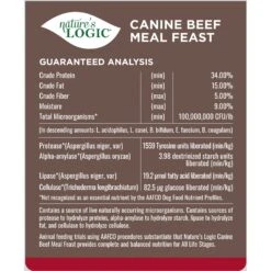 Nature's Logic Canine Beef Meal Feast All Life Stages Dry Dog Food -Blue Buffalo Shop 217988 PT4. AC SS1800 V1703016683