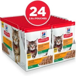 Hill's Science Diet Kitten Tender Chicken Recipe Cat Food, 2.8-oz Pouch, Case Of 24 13 Hill's Science Diet Kitten Tender Chicken Recipe Cat Food, 2.8-oz Pouch, Case Of 24 -Blue Buffalo Shop 218059 PT2. AC SS1800 V1581441008