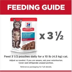 Hill's Science Diet Adult Tender Ocean Fish Recipe Cat Food, 2.8-oz Pouch, Case Of 24 18 Hill's Science Diet Adult Tender Ocean Fish Recipe Cat Food, 2.8-oz Pouch, Case Of 24 -Blue Buffalo Shop 218065 PT7. AC SS1800 V1598145376