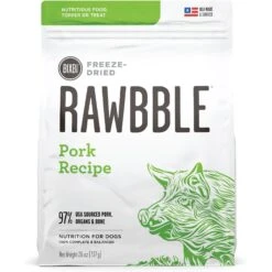 BIXBI Rawbble Pork Recipe Grain-Free Freeze-Dried Dog Food