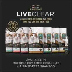 Purina Pro Plan LiveClear Sensitive Skin & Stomach Turkey & Oatmeal Formula Dry Cat Food 17 Purina Pro Plan LiveClear Sensitive Skin & Stomach Turkey & Oatmeal Formula Dry Cat Food -Blue Buffalo Shop 218800 PT6. AC SS1800 V1675871562
