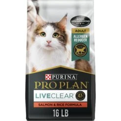Purina Pro Plan LiveClear Probiotic High Protein Salmon & Rice Formula Dry Cat Food