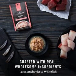 American Journey Landmark Broths Tuna, Anchovies & Whitefish Recipe Wet Cat Food Complement Pouches, 1.4 Oz Case Of 16 -Blue Buffalo Shop 219488 PT4. AC SS1800 V1608164244