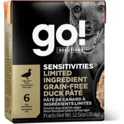 Go! Solutions Sensitivities Limited Ingredient Grain-Free Duck Pate Dog Food