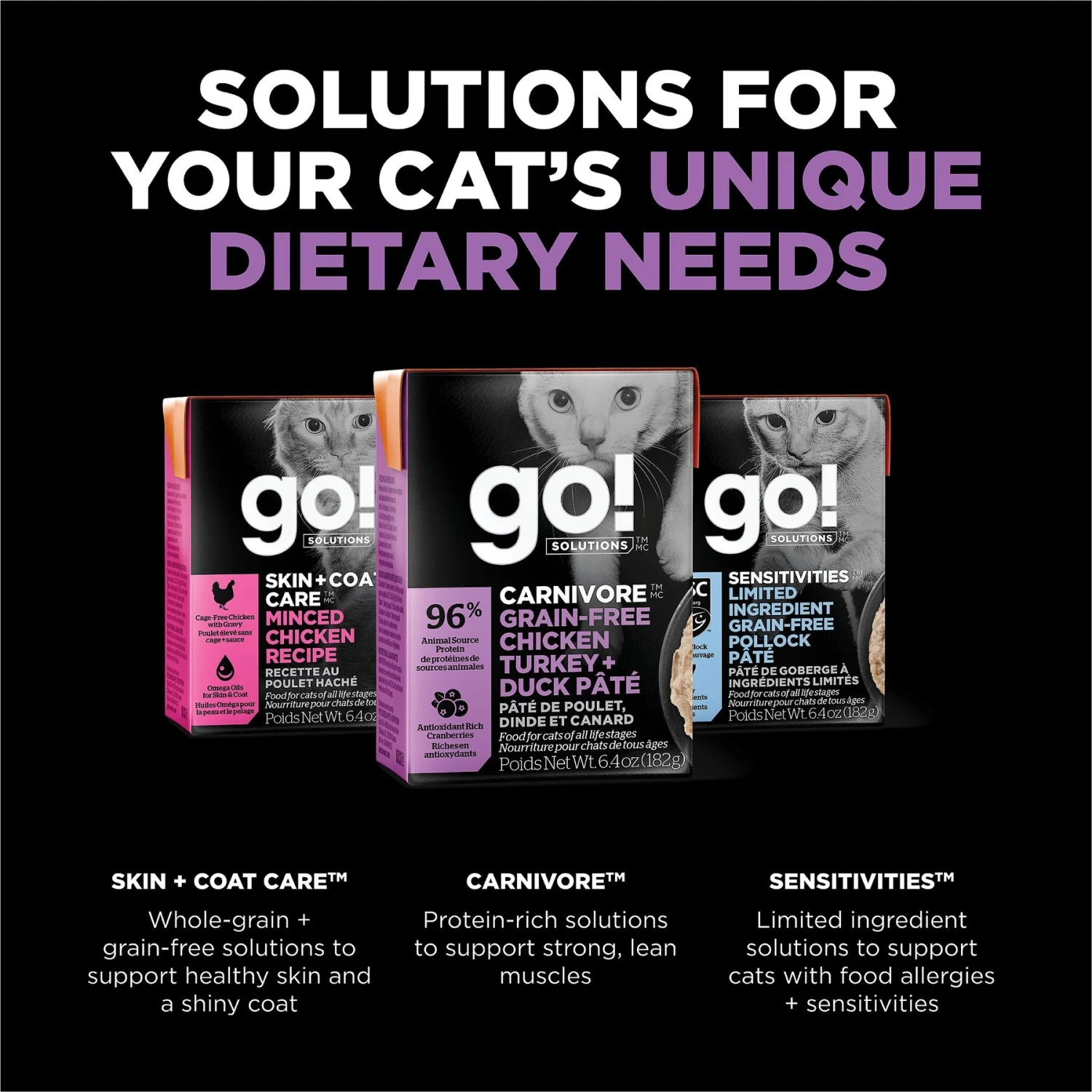 Go! Solutions Carnivore Grain-Free Chicken, Turkey + Duck Pate Cat Food 11 Go! Solutions Carnivore Grain-Free Chicken, Turkey + Duck Pate Cat Food - Image 9