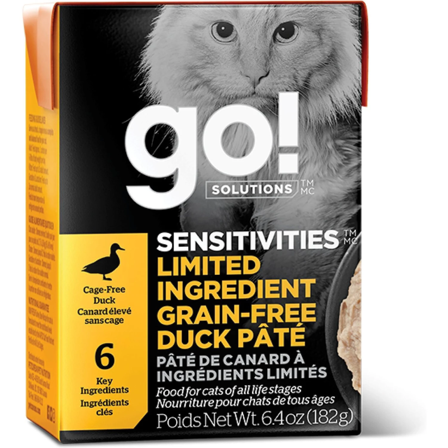 Go! Solutions Sensitivities Limited Ingredient Grain-Free Duck Pate Cat Food 3 Go! Solutions Sensitivities Limited Ingredient Grain-Free Duck Pate Cat Food