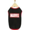 Marvel Logo Dog & Cat T-Shirt, Black