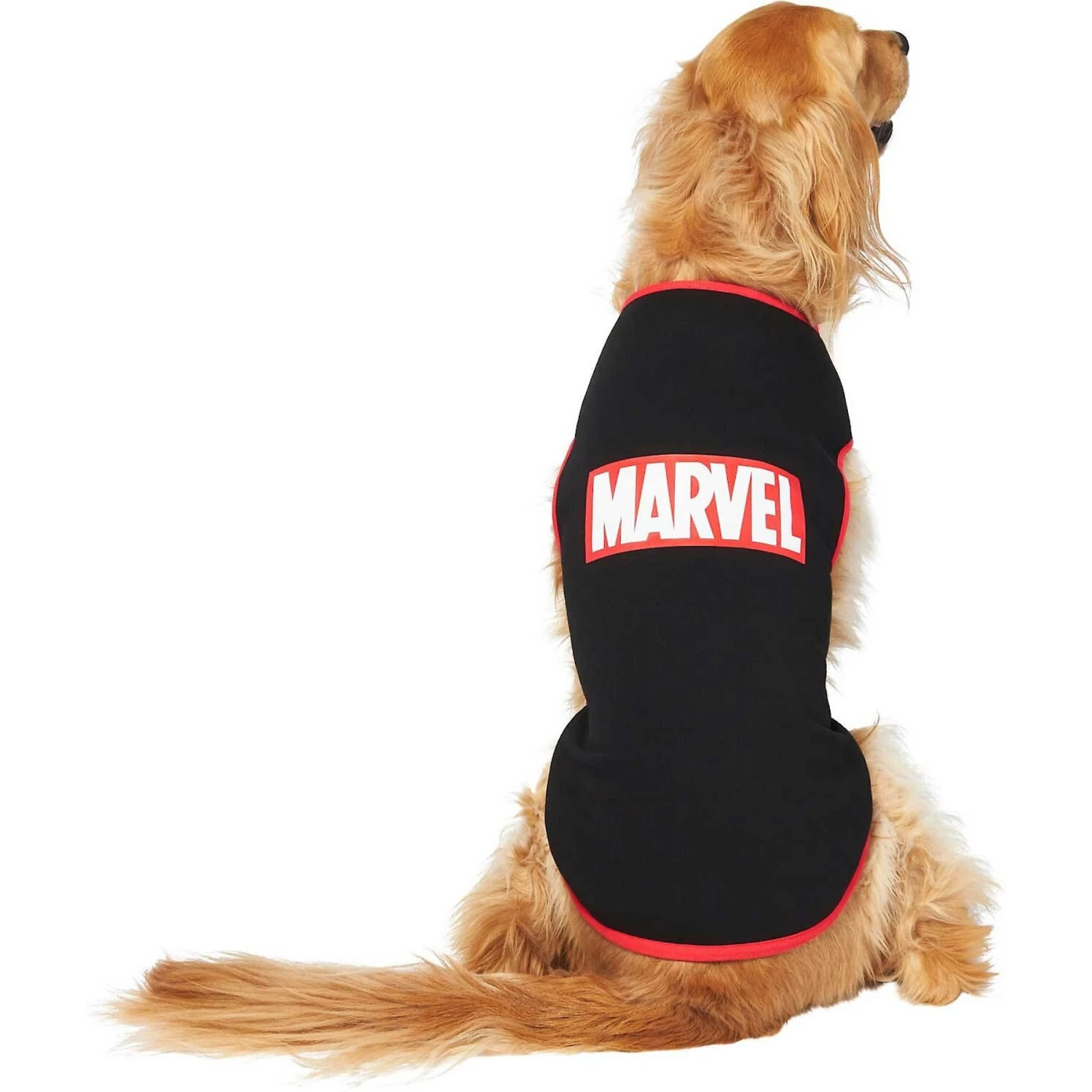 Marvel Logo Dog & Cat T-Shirt, Black 6 Marvel Logo Dog & Cat T-Shirt, Black - Image 4