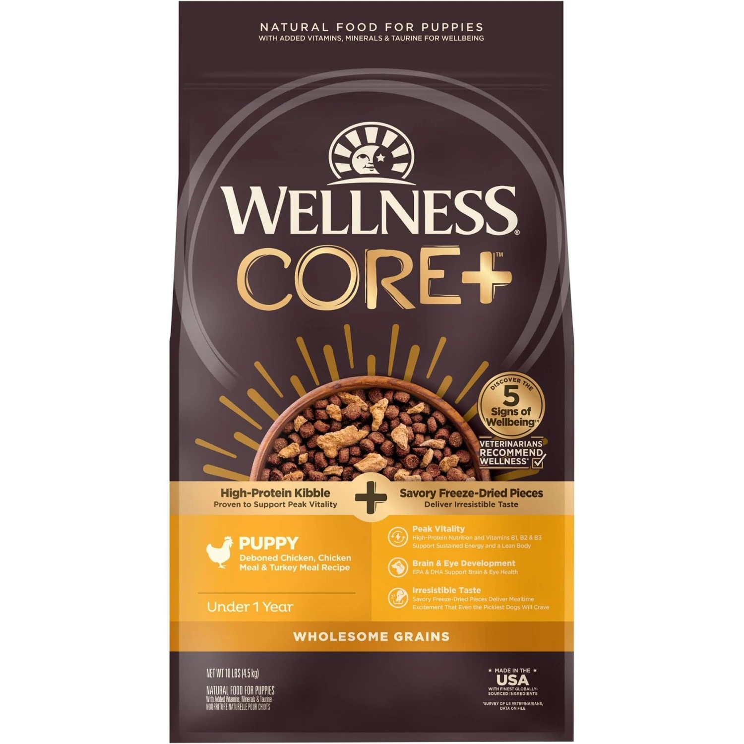 Wellness CORE RawRev Wholesome Grains Puppy Recipe High Protein Dry Dog Food 3 Wellness CORE RawRev Wholesome Grains Puppy Recipe High Protein Dry Dog Food