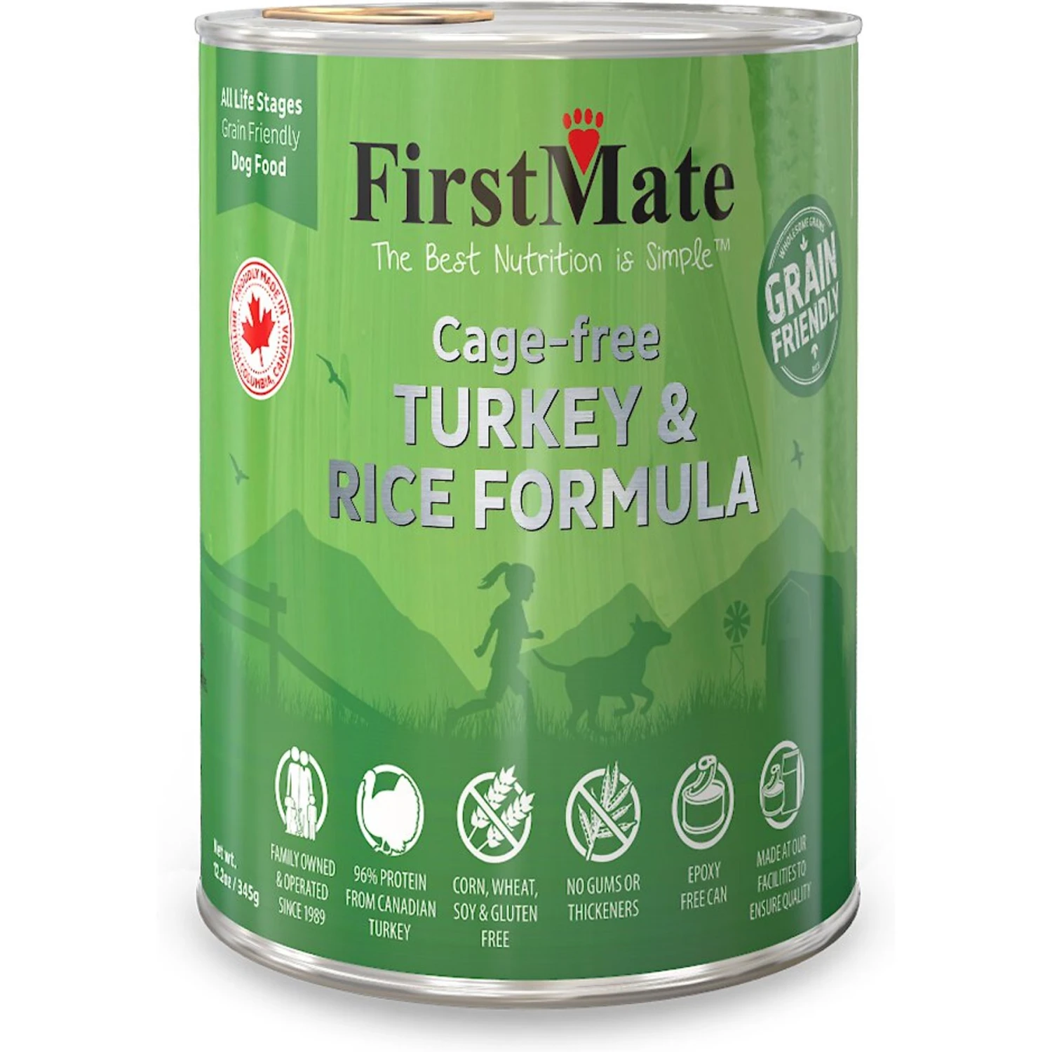 Firstmate Turkey & Rice Formula Cage-Free Canned Dog Food, 12.2-oz Can, Case Of 12 3 Firstmate Turkey & Rice Formula Cage-Free Canned Dog Food, 12.2-oz Can, Case Of 12