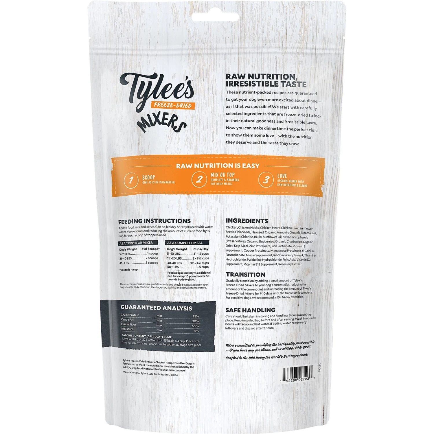 Tylee's Freeze-Dried Mixers For Dogs, Chicken Recipe 4 Tylee's Freeze-Dried Mixers For Dogs, Chicken Recipe - Image 2