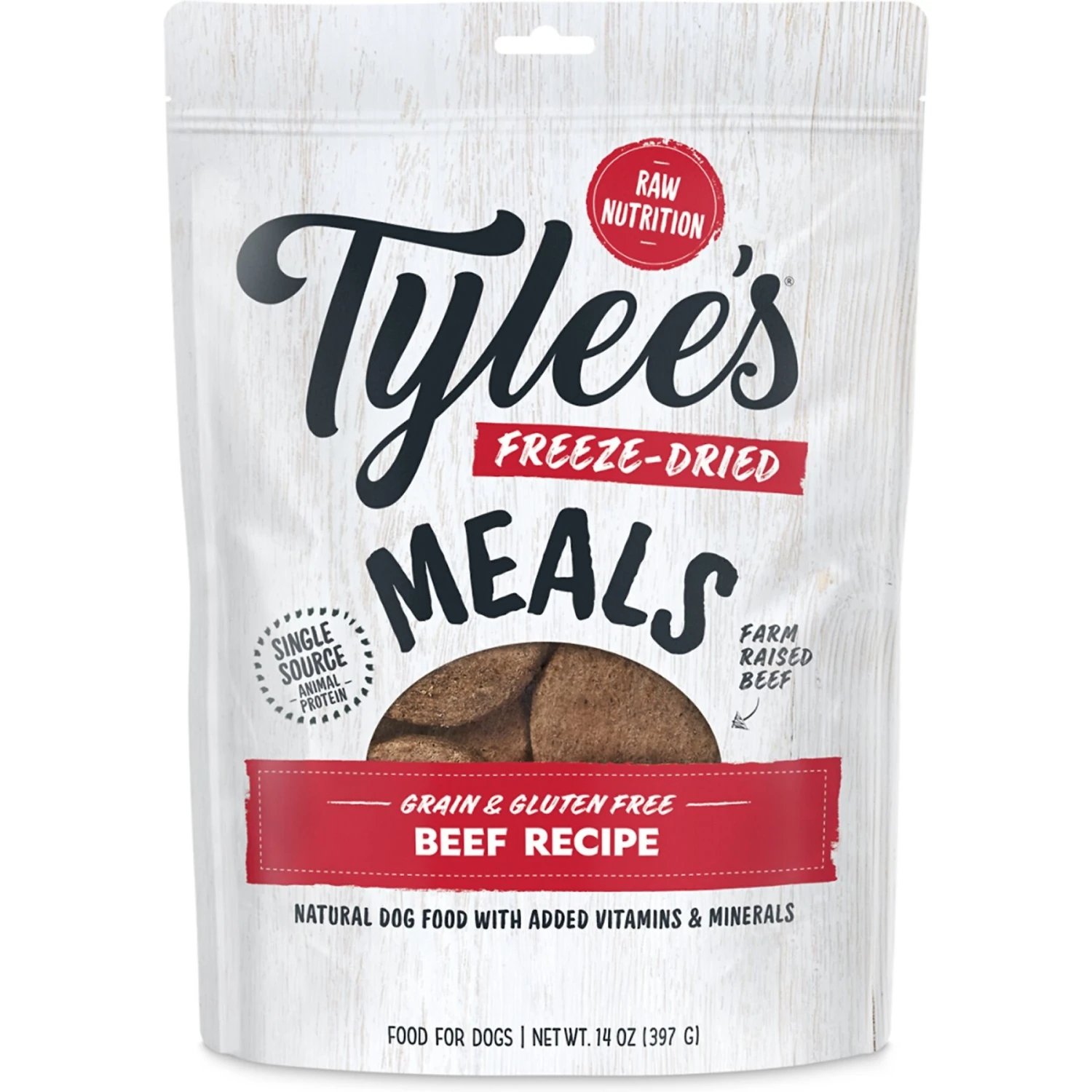 Tylee's Freeze-Dried Meals For Dogs, Beef Recipe 3 Tylee's Freeze-Dried Meals For Dogs, Beef Recipe