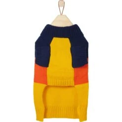 Frisco Colorblock Dog & Cat Turtleneck Sweater With Sleeves -Blue Buffalo Shop 223819 PT4. AC SS1800 V1599570656