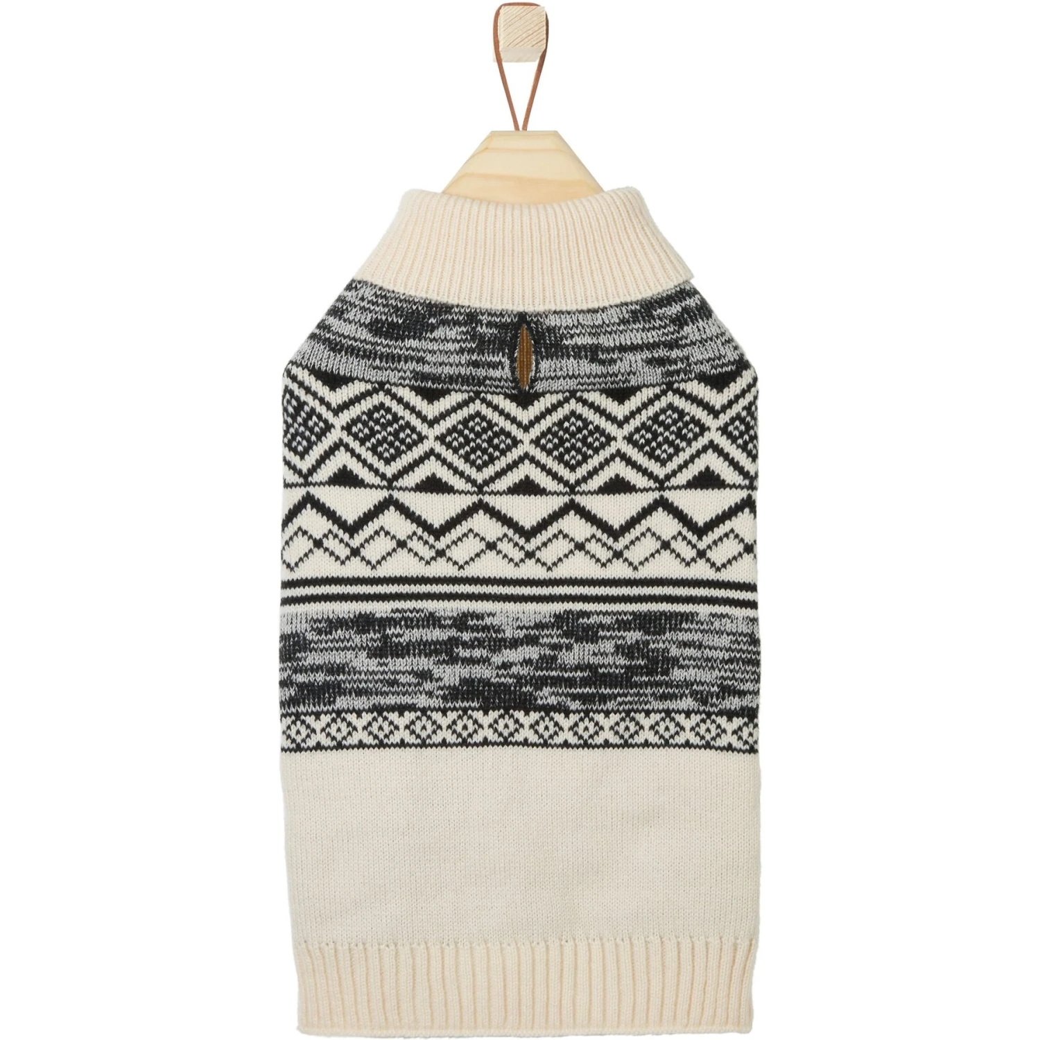 Frisco Black & Cream Turtleneck Sweater 6 Frisco Black & Cream Turtleneck Sweater - Image 4