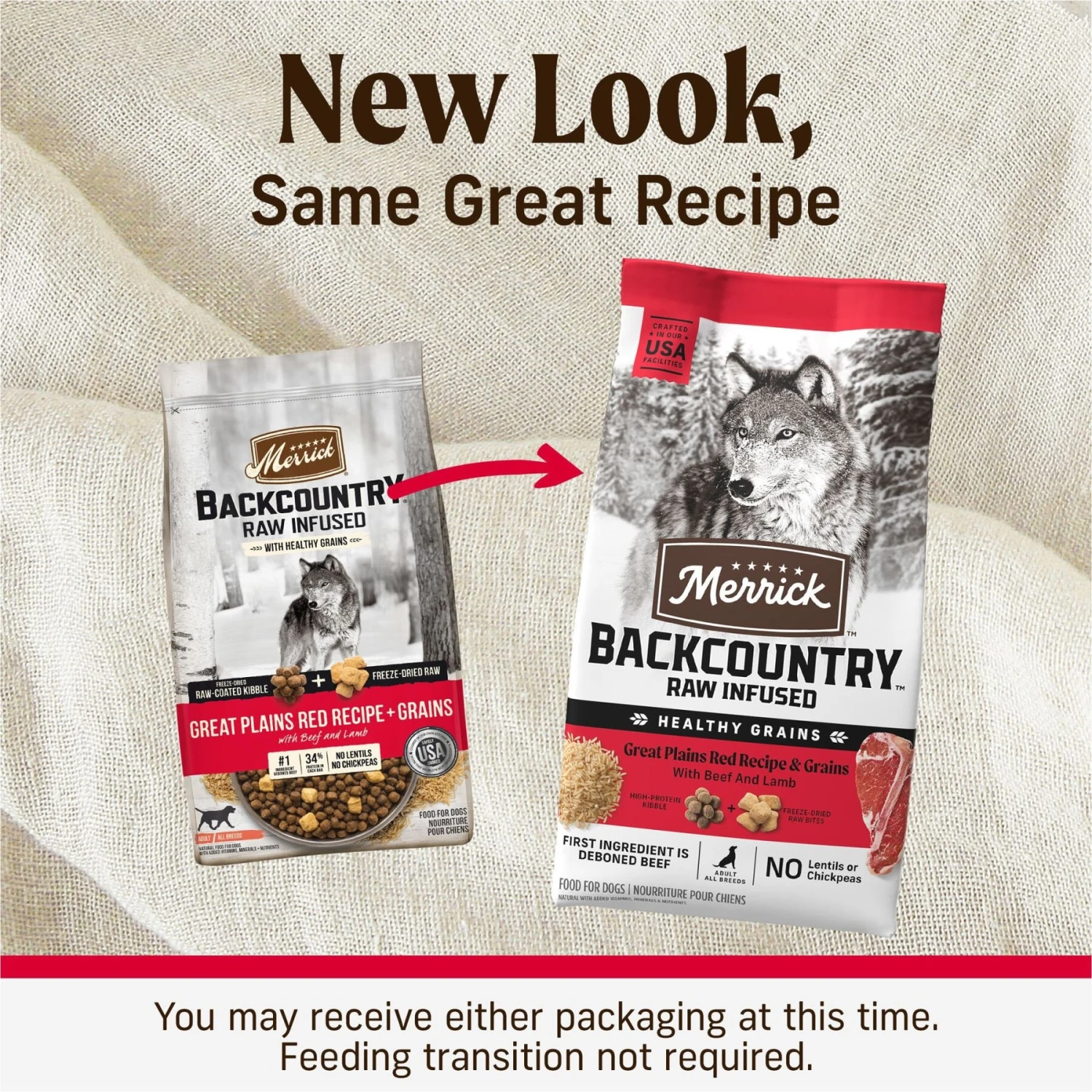 Merrick Backcountry Raw Infused Dry Dog Food Great Plains Red Recipe With Healthy Grains 4 Merrick Backcountry Raw Infused Dry Dog Food Great Plains Red Recipe With Healthy Grains - Image 2
