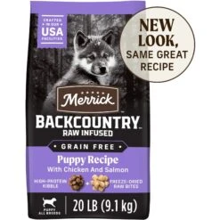 Merrick Backcountry Raw Infused Grain-Free Puppy Recipe Freeze-Dried Dog Food