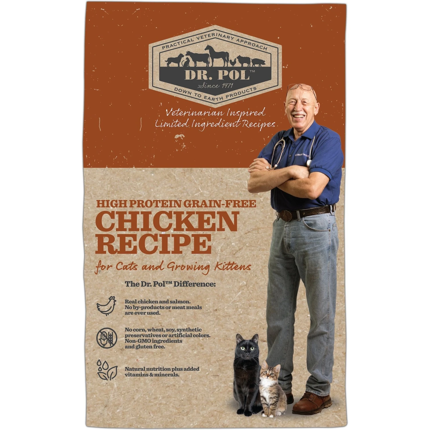 Dr. Pol High Protein Limited Ingredient Chicken Recipe Cat & Kitten Food 4 Dr. Pol High Protein Limited Ingredient Chicken Recipe Cat & Kitten Food - Image 2