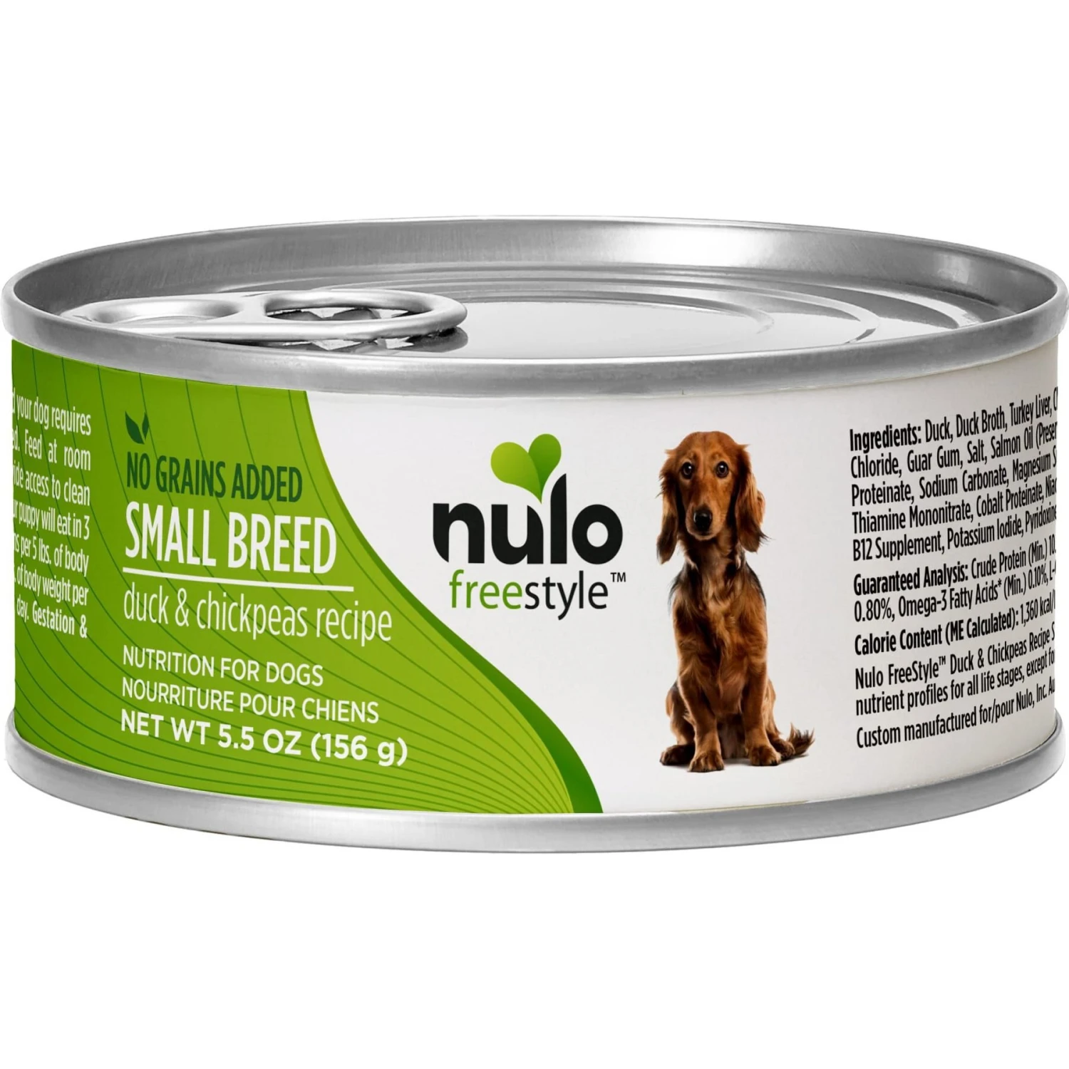 Nulo Freestyle Duck & Chickpeas Recipe Grain-Free Small Breed & Puppy Canned Dog Food 3 Nulo Freestyle Duck & Chickpeas Recipe Grain-Free Small Breed & Puppy Canned Dog Food
