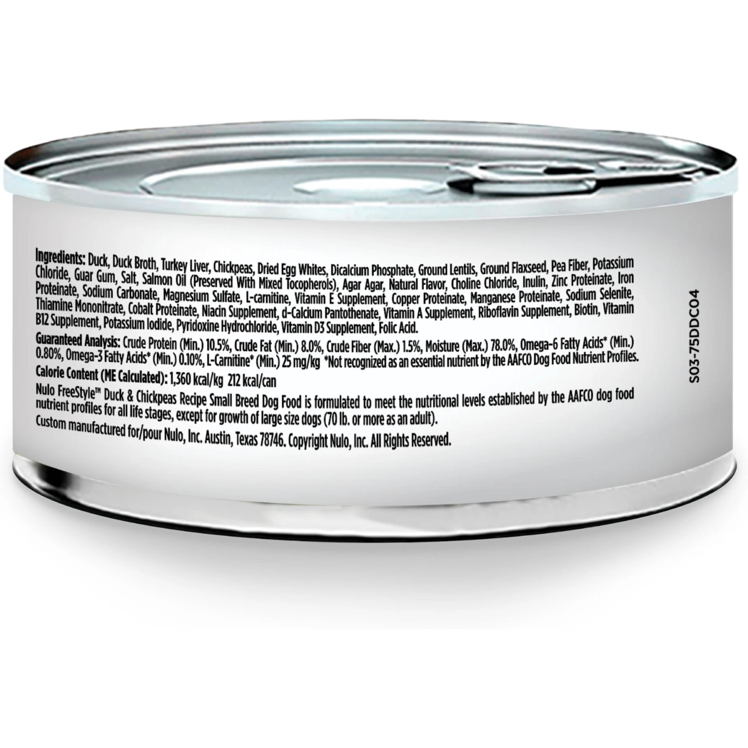 Nulo Freestyle Duck & Chickpeas Recipe Grain-Free Small Breed & Puppy Canned Dog Food 4 Nulo Freestyle Duck & Chickpeas Recipe Grain-Free Small Breed & Puppy Canned Dog Food - Image 2
