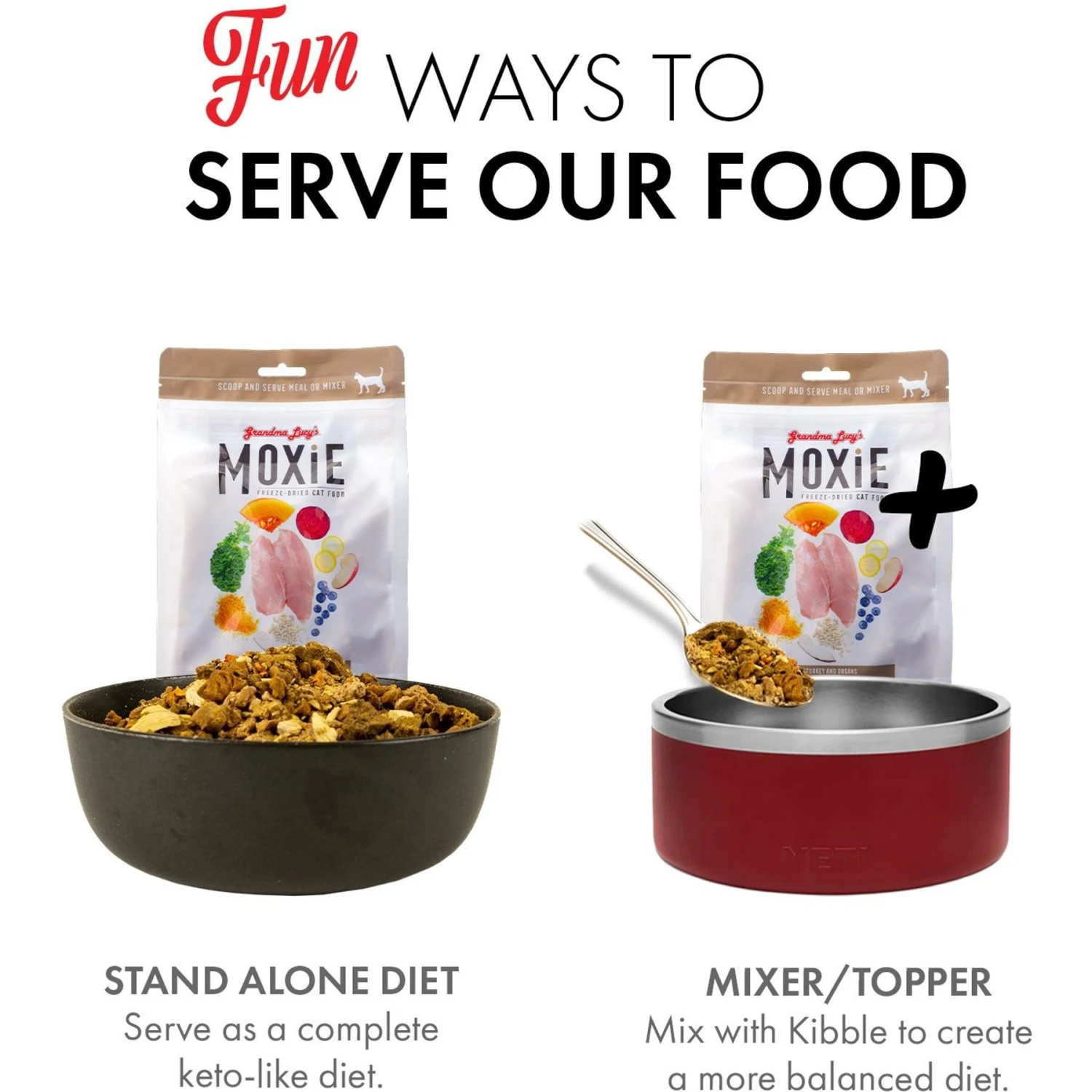 Grandma Lucy's Moxie Turkey Recipe Freeze-Dried Cat Food, 8-oz Bag 8 Grandma Lucy's Moxie Turkey Recipe Freeze-Dried Cat Food, 8-oz Bag - Image 6