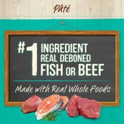 Merrick Purrfect Bistro Tuna, Salmon & Tuna + Tilapia Recipe Variety Pack Grain-Free Pate Canned Cat Food, 3-oz, Case Of 24 -Blue Buffalo Shop 235907 PT5. AC SS1800 V1622121468