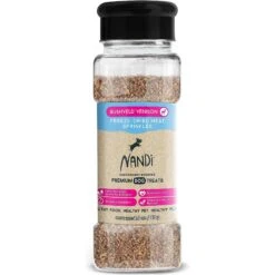 Nandi Bushveld Venison Meat Sprinkles Freeze-Dried Dog Food Topper, 2-oz Bottle