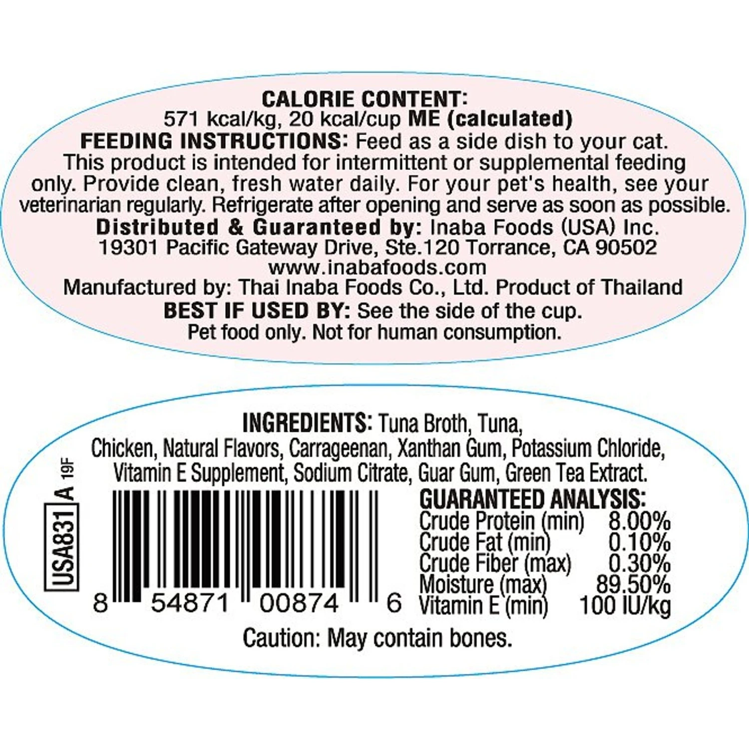 Inaba Twins Tuna & Chicken Recipe Grain-Free Cat Food Topper, 1.23-oz, Pack Of 2 4 Inaba Twins Tuna & Chicken Recipe Grain-Free Cat Food Topper, 1.23-oz, Pack Of 2 - Image 2