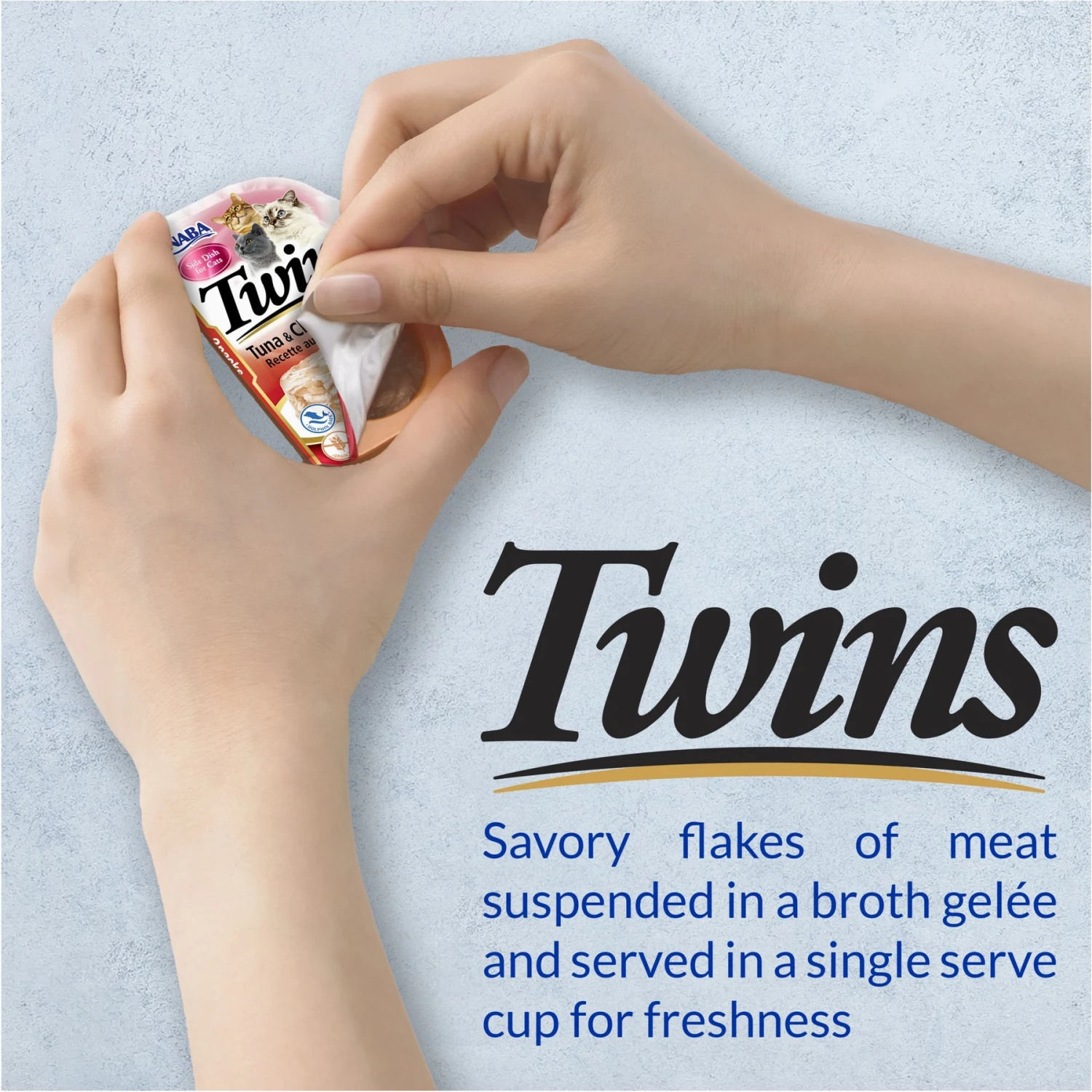 Inaba Twins Tuna & Chicken Recipe Grain-Free Cat Food Topper, 1.23-oz, Pack Of 2 7 Inaba Twins Tuna & Chicken Recipe Grain-Free Cat Food Topper, 1.23-oz, Pack Of 2 - Image 5