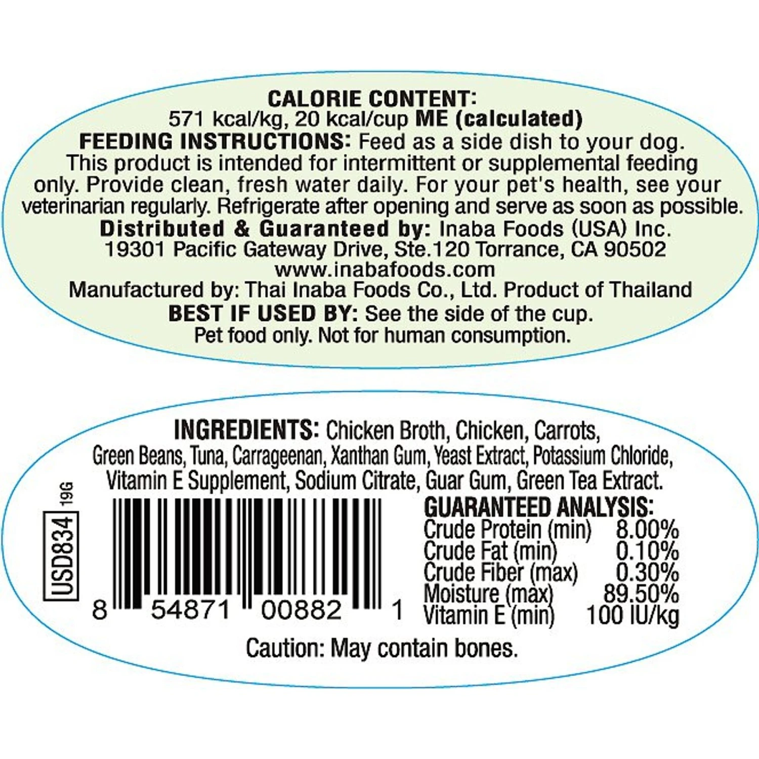 Inaba Twins Chicken With Vegetables & Tuna Recipe Grain-Free Dog Food Topper, 1.23-oz, Pack Of 2 4 Inaba Twins Chicken With Vegetables & Tuna Recipe Grain-Free Dog Food Topper, 1.23-oz, Pack Of 2 - Image 2