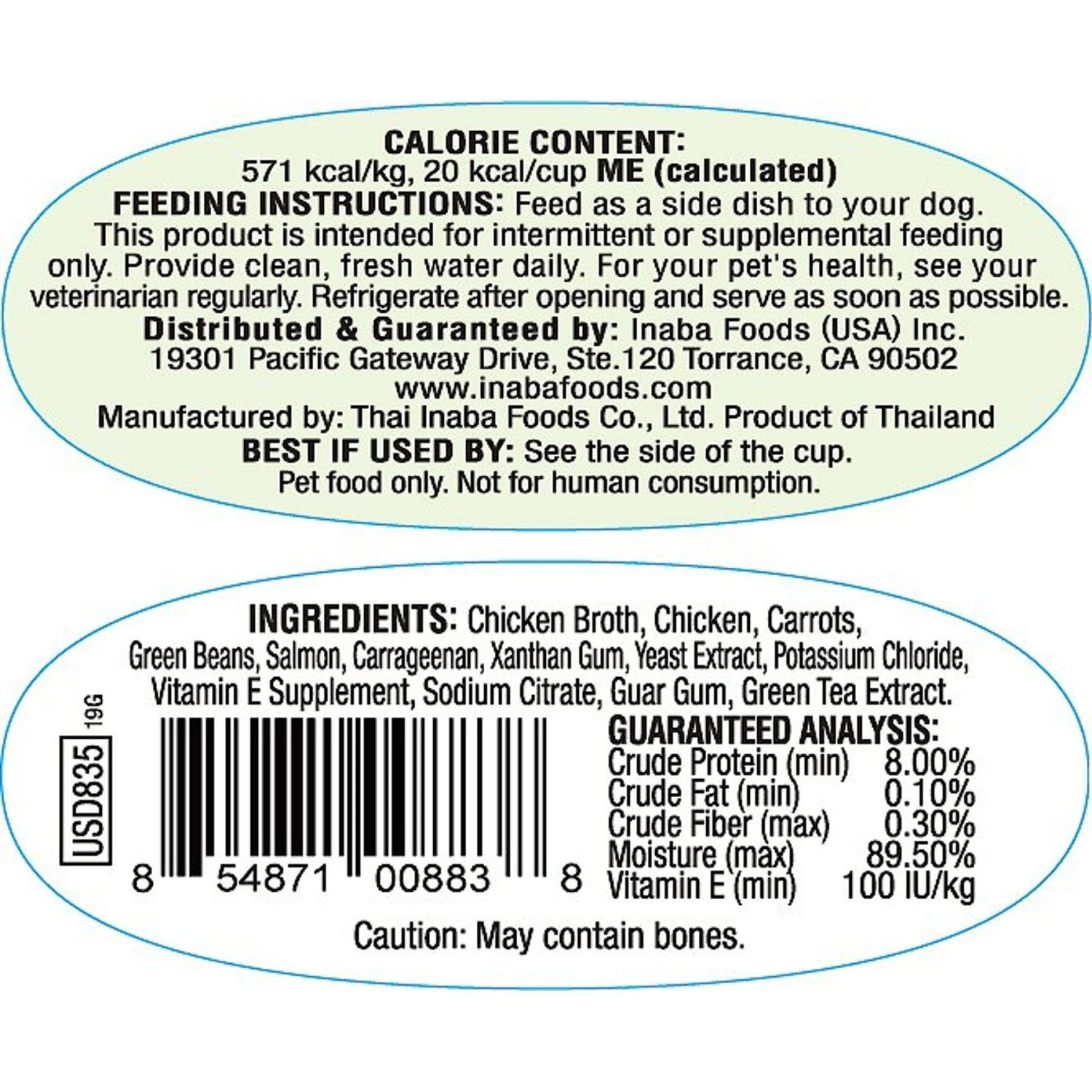 Inaba Twins Chicken With Vegetables & Salmon Recipe Grain-Free Dog Food Topper, 1.23-oz, Pack Of 2 4 Inaba Twins Chicken With Vegetables & Salmon Recipe Grain-Free Dog Food Topper, 1.23-oz, Pack Of 2 - Image 2
