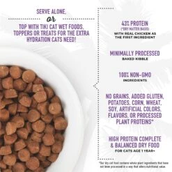 Tiki Cat Born Carnivore Chicken & Herring Grain-Free Dry Cat Food -Blue Buffalo Shop 239945 PT2. AC SS1800 V1702938368