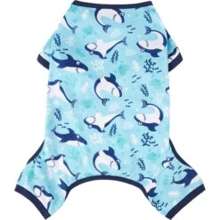 Frisco Happy Shark Dog & Cat Jersey PJs -Blue Buffalo Shop 249122 PT3. AC SS1800 V1614006406