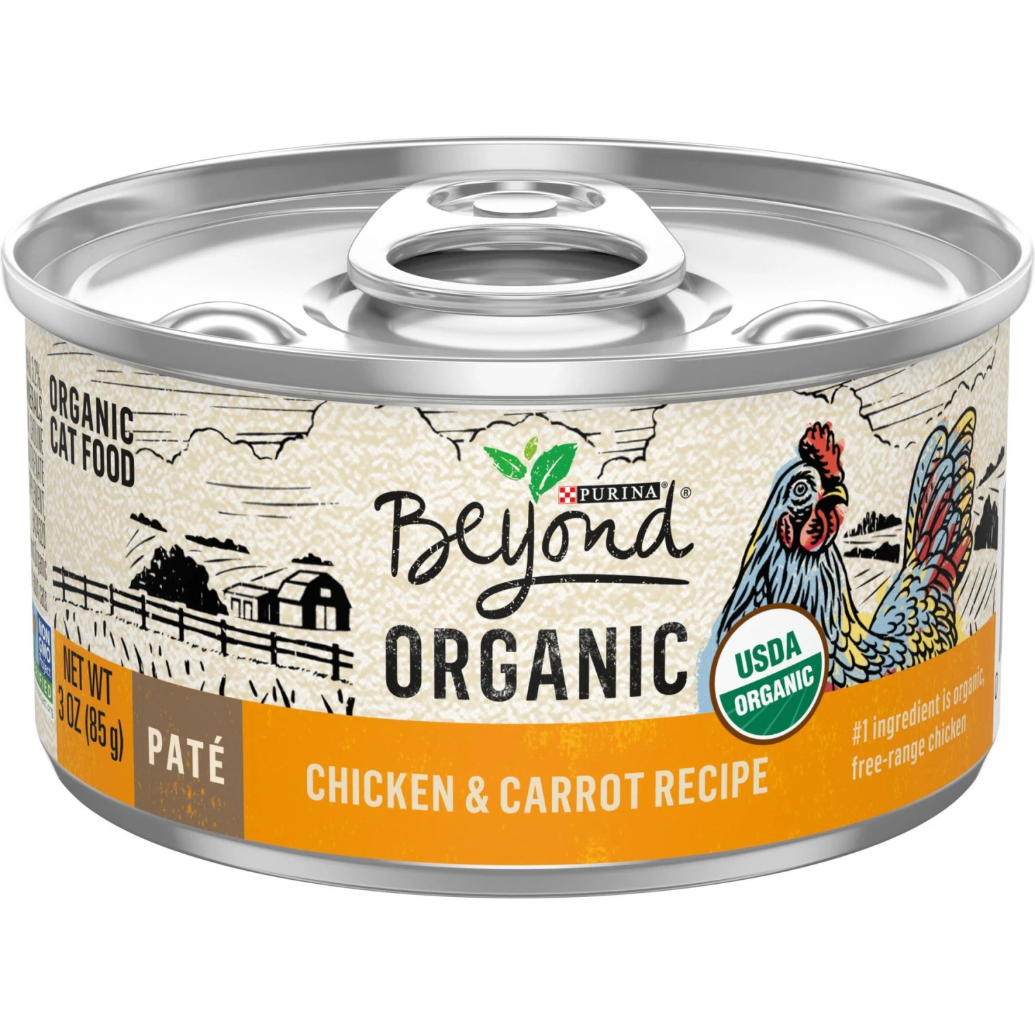 Purina Beyond High Protein Organic Chicken & Carrot Recipe Wet Cat Food, 3-oz Can, Case Of 12 3 Purina Beyond High Protein Organic Chicken & Carrot Recipe Wet Cat Food, 3-oz Can, Case Of 12