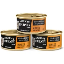 American Journey Duck Recipe Grain-Free Dry Cat Food & American Journey Minced Poultry & Seafood In Gravy Variety Pack Grain-Free Canned Cat Food -Blue Buffalo Shop 253015 PT5. AC SS1800 V1694612974